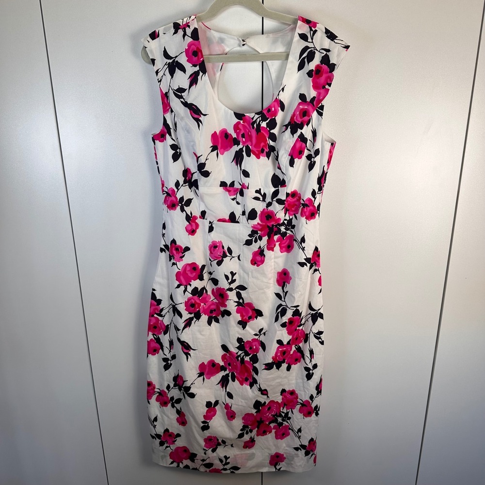 J. Peterman Womens 0 100% Cotton Floral Print Dress Romantic Coquette Feminine